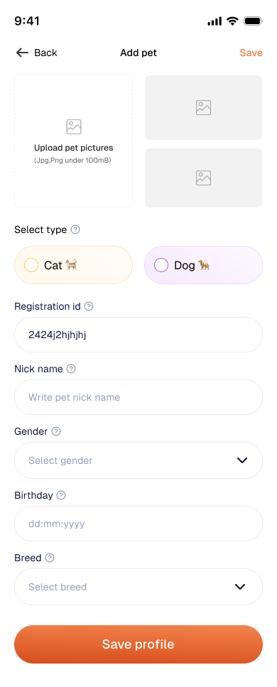 Add Pet